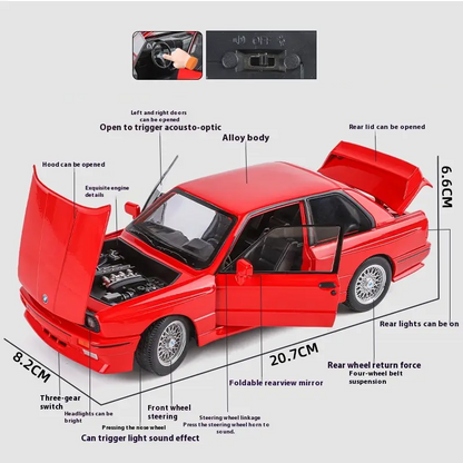 1:24 BMW M3 1988 Car Toy