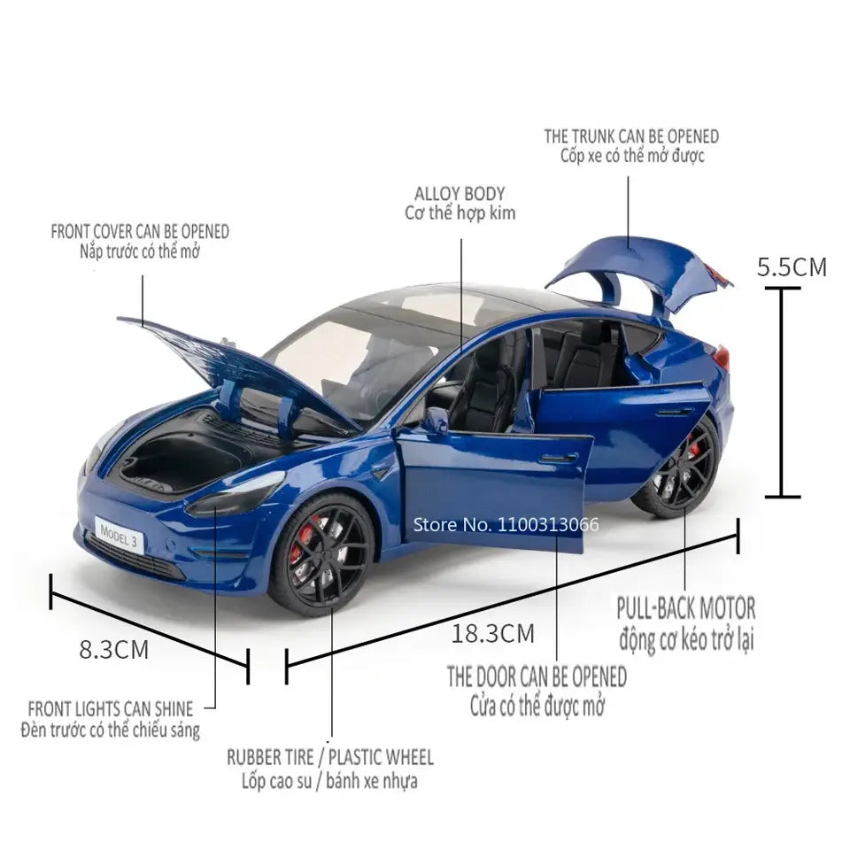 1:24 Tesla Model 3 Car Toy